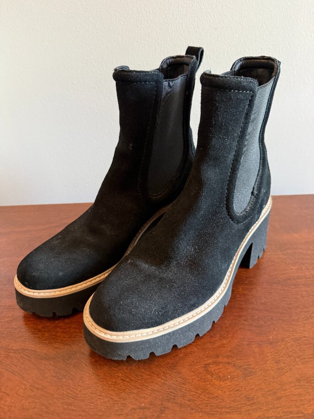 Dolce Vita Hawk H2O Waterproof Chelsea Boots Black Women's Size 9